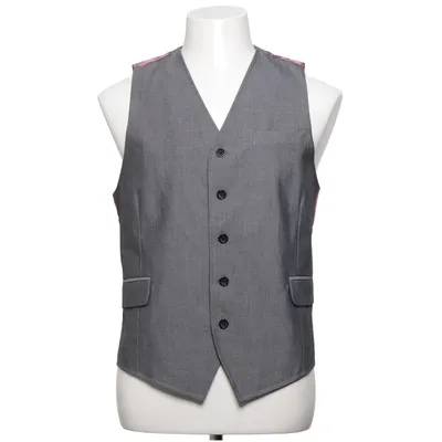 Jakkesætsvest (Grå, Lilla) fra Dobell Polyester, Viscose