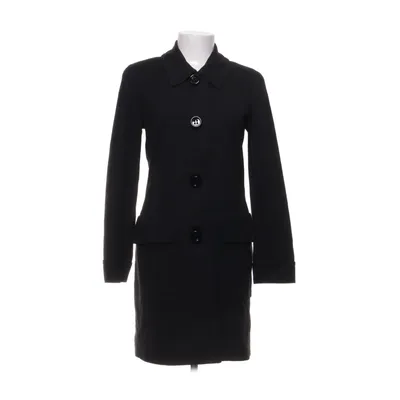 Manteau (Noir) de Piú & Piú Élasthane, Nylon, Viscose
