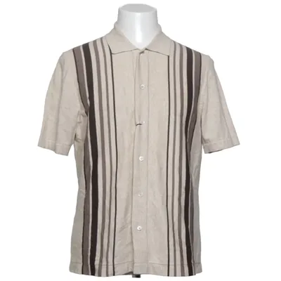 Kortärmad skjorta (Beige, Brun) från Bläck Bomull