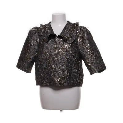 Bluse (Grå, Guld, Flerfarvet) fra Lindex Elastan, Metallfiber, Polyester
