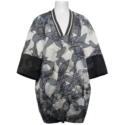 Kimono (Grå, Flerfarvet) fra Karen by Simonsen Acetat, Metallfiber, Polyester