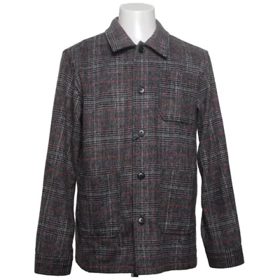 Överskjorta (Grå, Röd, Vit) från Lindbergh White Polyester, Ull