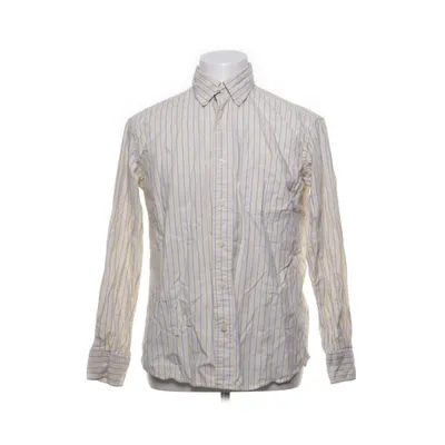 Buttondown-skjorta (Gul, Vit, Blå) från Kent Bomull