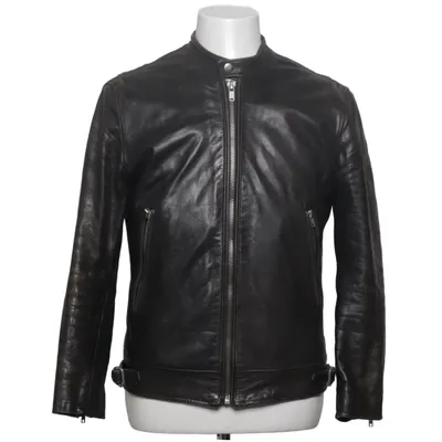 Leather jacket (Black) from BLK DNM Leather, Polyester