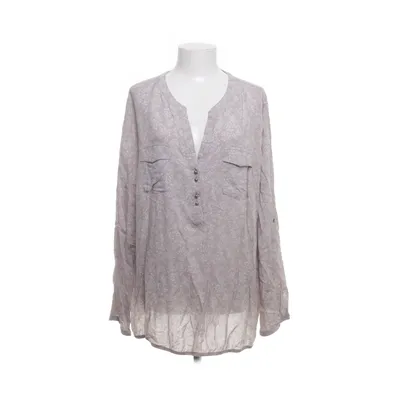 Blouse (Beige, White) from Peckott