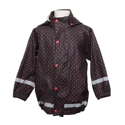 Rain jacket (Black, Red) from Basecamp Polyester