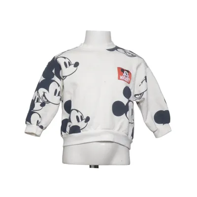 Collegetröja (Vit, Svart) från Zara x Disney Bomull, Polyester