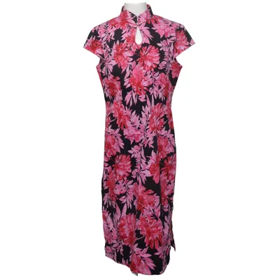 Cheongsam (Noir, Rose, Multicolore) de Puyu Fashion Coton, Élasthane