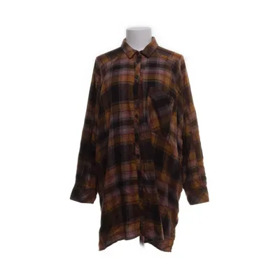 Shirt dress (Brown, Multicolored) from Urban Outfitters Polyester, Viscose