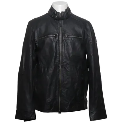 Leather jacket (Black) from Tom Tailor Leather