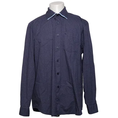 Chemise (Bleu) de Rick Armand Coton, Élasthane