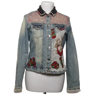 Spijkerjas (Blauw, Meerkleurig) van Antica Sartoria Katoen