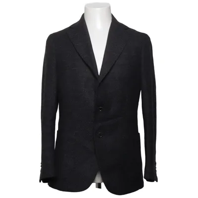 Blazer (Gray) from Gaiola Napoli Cashmere, Cupro, Wool