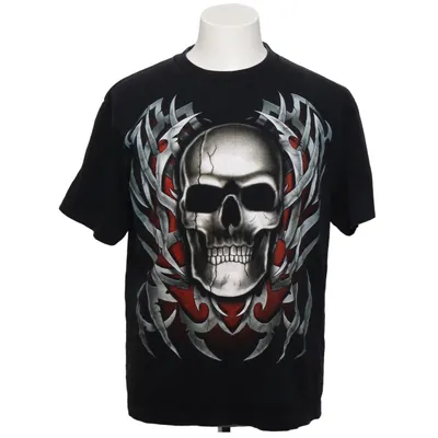 T-shirt (Zwart, Rood, Zilver) van Rockeagle