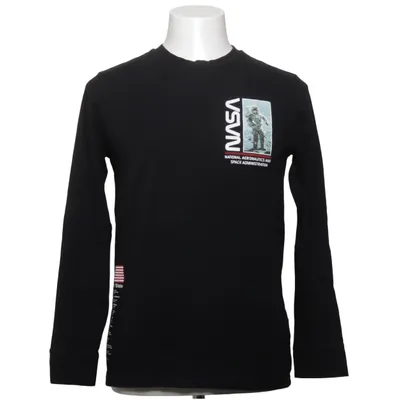 T-shirt à manches longues (Noir) de Nasa Coton