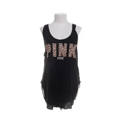 Tanktop  (Sort) fra Pink Victoria's Secret Bomuld, Polyester