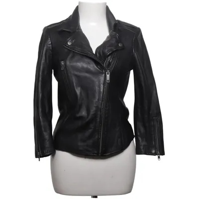 Biker jacket (Black) from Transmission Leather, Polyester