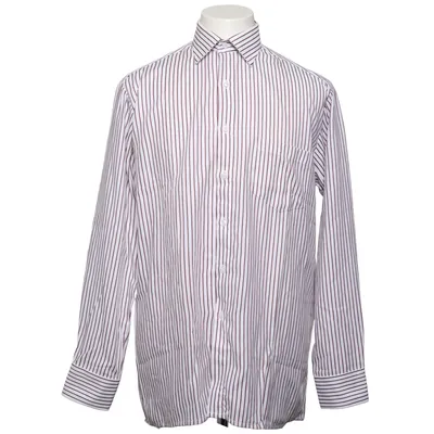 Chemise (Blanc, Marron) de Atlant Coton, Polyester