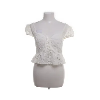Crop top (Wit) van Amisu Katoen