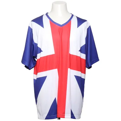 T-shirt (Blue, White, Red) from Actionwear Polyester