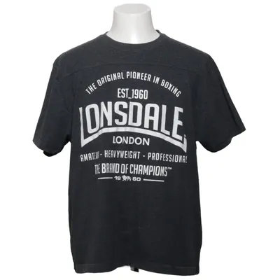 T-shirt (Gris) de Lonsdale Coton, Polyester