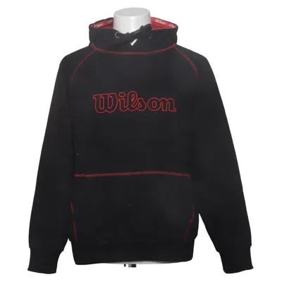 Hoodie (Black, Red) from Wilson Cotton, Polyester