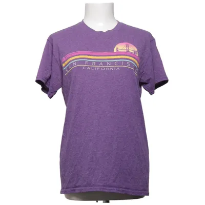 T-shirt (Lila, Flerfärgad) från Delta Pro Weight Bomull, Polyester