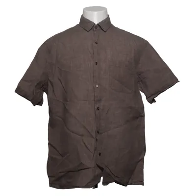 Korte mouwen shirt (Bruin) van Mango Man Linnen