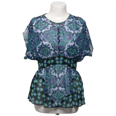 Top (Blauw, Groen, Lila) van Anna Sui Acetaat, Zijde