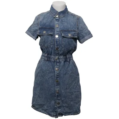 Denim jurk (Blauw) van New Look Denim Katoen
