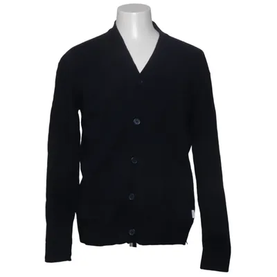 Cardigan (Blue) from Lindbergh White Polyamide, Wool