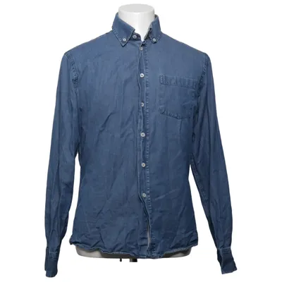 Denim blouse (Blauw) van Paul & Friends Katoen