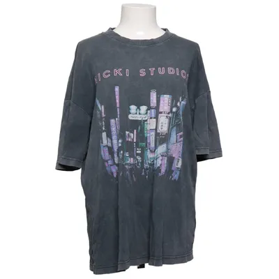 T-shirt (Gray, Multicolored) from Nicki Studios x Gina Tricot Cotton
