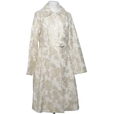 Kappa (Vit, Guldfärgad) från Isaac Mizrahi Bomull, Metallfiber, Polyester, Viskos