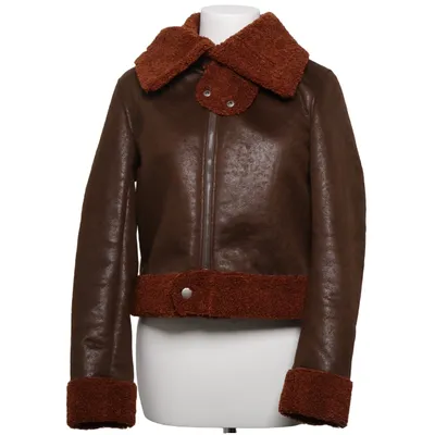 Shearling Jacke (Braun) von Forever 21 Kunstpelz, Polyester