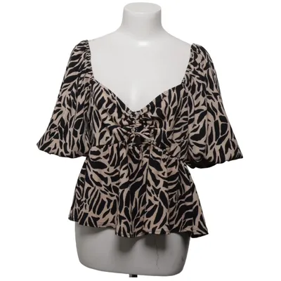 Top (Beige, Black) from New Look Elastane, Polyester