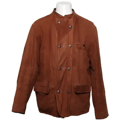 Lederjacke (Braun) von Blue Ridge Acetat, Acryl, Baumwolle, Leder, Nylon