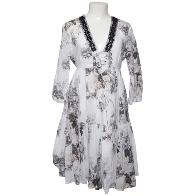 Robe (Blanc, Multicolore) de Twin Set Simona Barbieri Coton