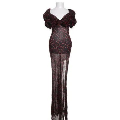 Maxi dress (Red, Black) from Rat & Boa Viscose