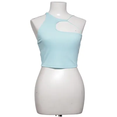 Crop top (Turquoise) from Bershka Elastane, Polyester