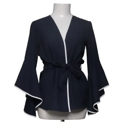Blouse portefeuille (Bleu) de Zara Basic Collection Élasthane, Polyester