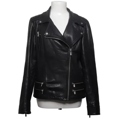 Biker jacket (Black) from Scotch & Soda Cotton, Elastane, Polyester, Leather