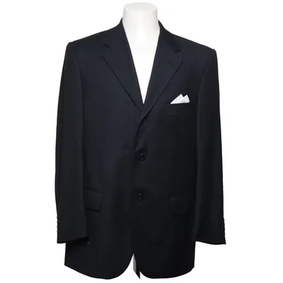 Blazer (Noir) de Nino Danieli Cupro, Viscose, Laine