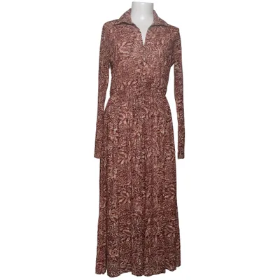 Dress (Brown, Beige) from Retro & Icone Elastane, Polyester