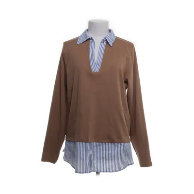 Blouse (Brown, White, Blue) from Ever Me Cotton, Elastane