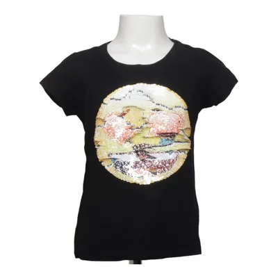 T-shirt (Svart, Flerfärgad) från Emoji Bomull, Viskos