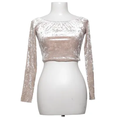 Crop top (Beige) van Boohoo Tall