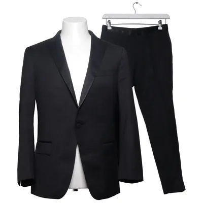 Kostym (Svart) från Hugo Boss Acetat, Silke, Viskos, Ull