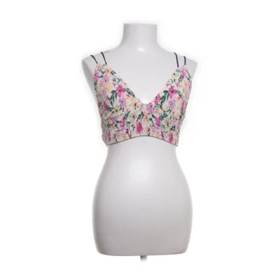 Crop top (Beige, Flerfarvet) fra Pink Victoria's Secret Bomuld, Elastan