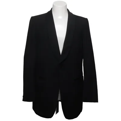 Smoking blazer (Zwart) van Trevira Polyester, Wol